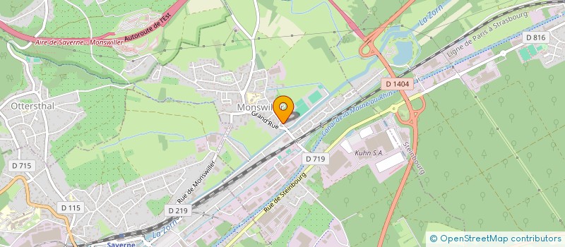 localisation de l'entreprise INFORMATIQUE DE L EST  OTTERSWILLER