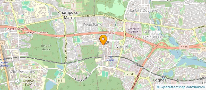 localisation de l'entreprise INFORMATIQUE DIFFUSION NOUVELLE à NOISIEL