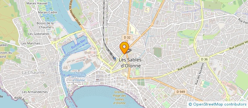 localisation de l'entreprise INFORMATIQUE DIFFUSION SUD OUEST à LES SABLES D'OLONNE