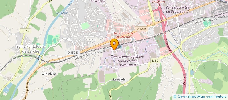 localisation de l'entreprise INFORMATIQUE DISTRIBUTION  BRIVE-LA-GAILLARDE