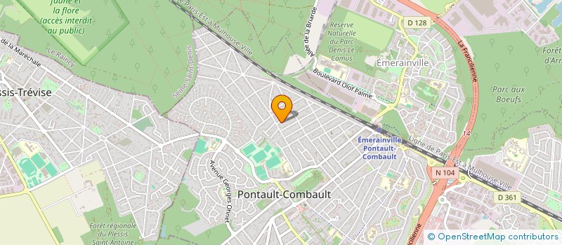 localisation de l'entreprise INFORMATIQUE DOMOTIQUE CONSEIL à PONTAULT-COMBAULT