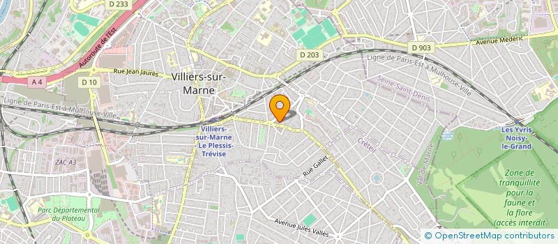 localisation de l'entreprise INFORMATIQUE DU BATIMENT ET DE L ARTISAN  VILLIERS-SUR-MARNE