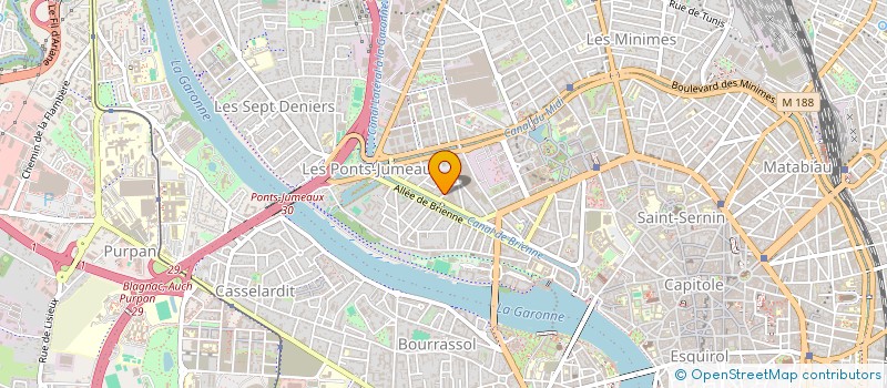 localisation de l'entreprise INFORMATIQUE DU LANGUEDOC à TOULOUSE