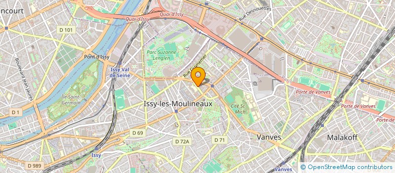 localisation de l'entreprise INFORMATIQUE ET DEVELOPPEMENT à ISSY-LES-MOULINEAUX