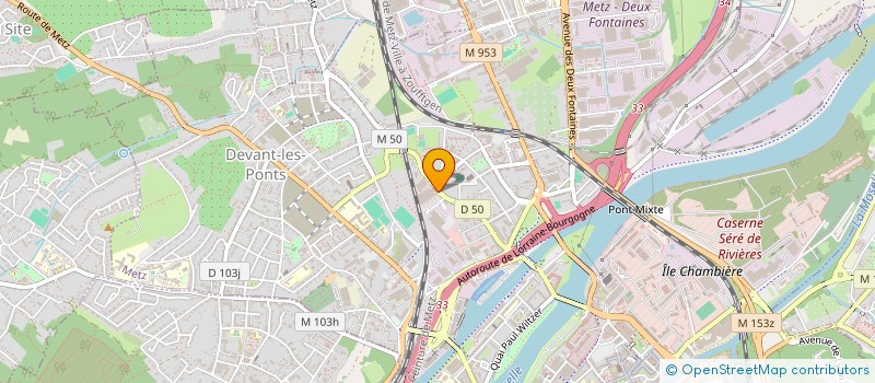 localisation de l'entreprise INFORMATIQUE ET GESTION à METZ