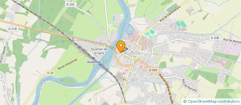 localisation de l'entreprise INFORMATIQUE ET GESTION SARL à AUXONNE