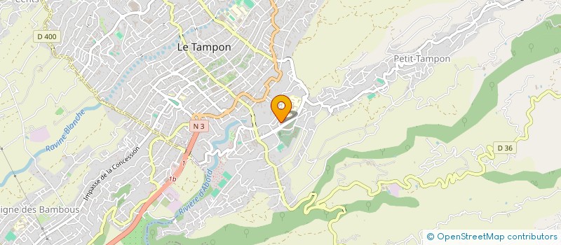 localisation de l'entreprise INFORMATIQUE ET NUMERIQUE POUR TOUS  LE TAMPON