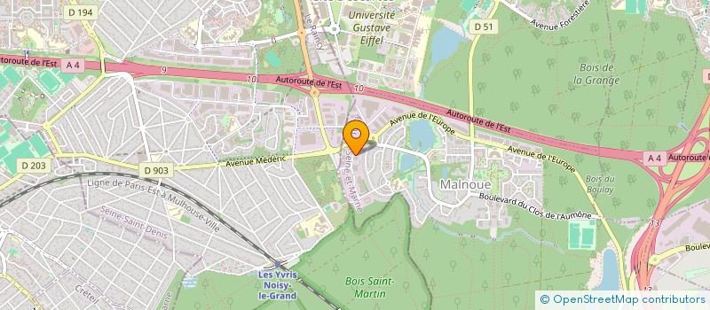 localisation de l'entreprise INFORMATIQUE ET RESEAUX INGENIERIE  EMERAINVILLE