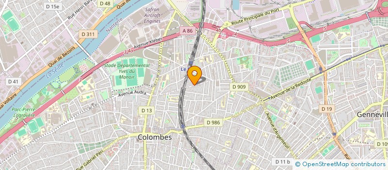 localisation de l'entreprise INFORMATIQUE ET VOUS à COLOMBES