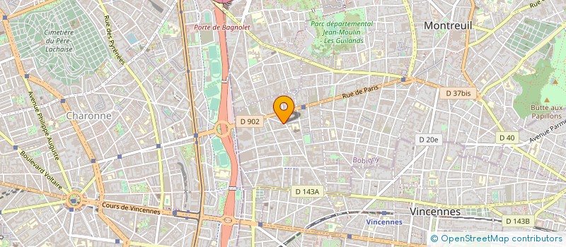 localisation de l'entreprise INFORMATIQUE EXPERT à MONTREUIL