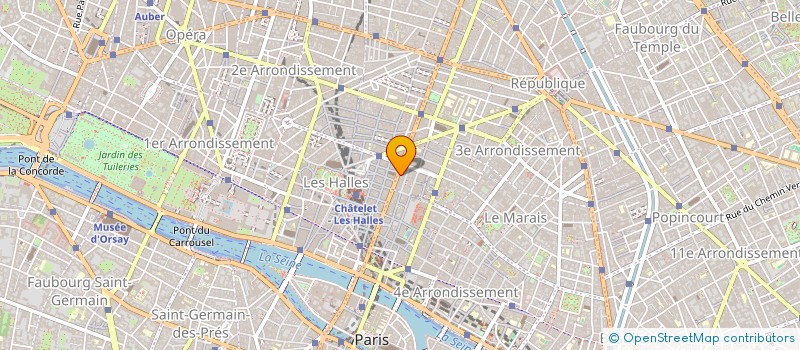 localisation de l'entreprise INFORMATIQUE GESTION SECTEUR FINANCIER à PARIS