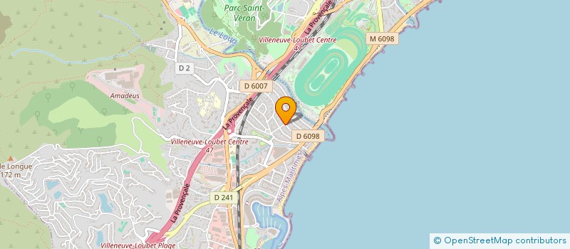 localisation de l'entreprise INFORMATIQUE INDEP ET DECENTRA à VILLENEUVE-LOUBET