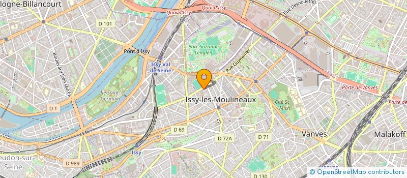 localisation de l'entreprise INFORMATIQUE INTERSTITIELLE à ISSY-LES-MOULINEAUX