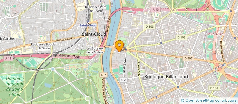 localisation de l'entreprise INFORMATIQUE MATERIELS ET APPLICATIONS à BOULOGNE-BILLANCOURT