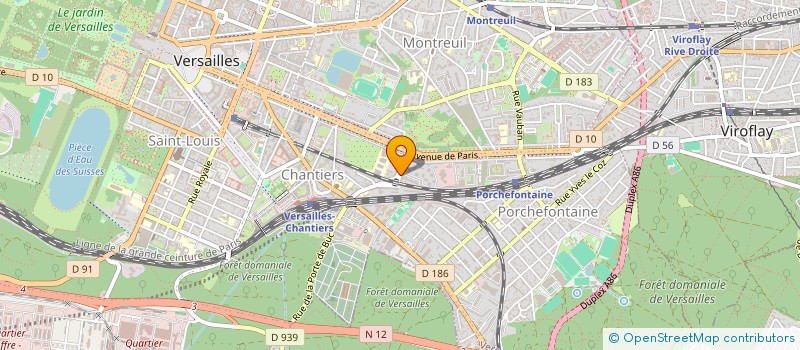 localisation de l'entreprise INFORMATIQUE OPERATIONNELLE à VERSAILLES