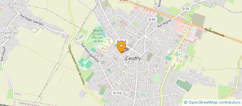 localisation de l'entreprise INFORMATIQUE & ORGANISATION à CAUDRY