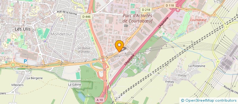 localisation de l'entreprise INFORMATIQUE PARIS SUD à LES ULIS