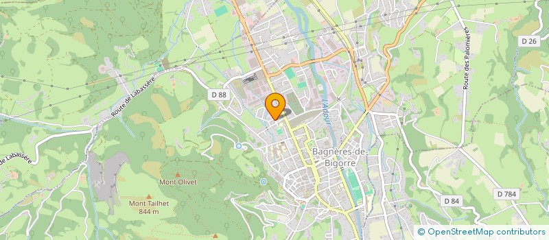 localisation de l'entreprise INFORMATIQUE POUR TOUS  BAGNERES-DE-BIGORRE