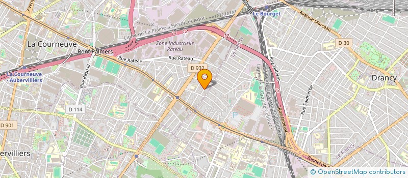 localisation de l'entreprise INFORMATIQUE POUR TOUS à LA COURNEUVE