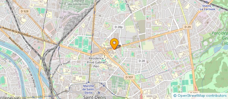 localisation de l'entreprise INFORMATIQUE POUR TOUS ASSOCIATION à SAINT-DENIS