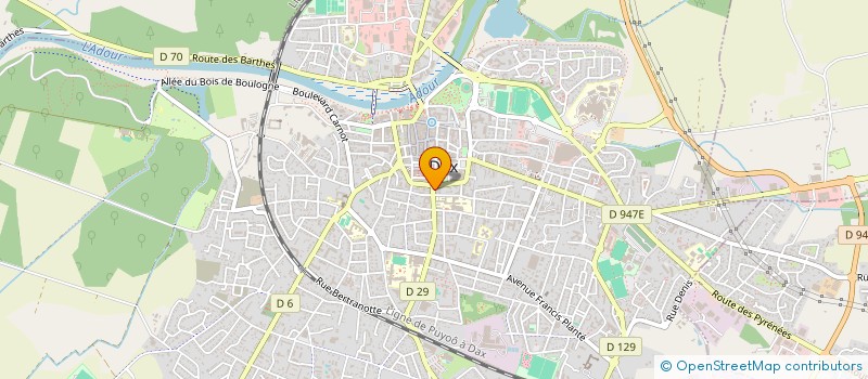 localisation de l'entreprise INFORMATIQUE PRATIQUE POUR SENIORS  DAX