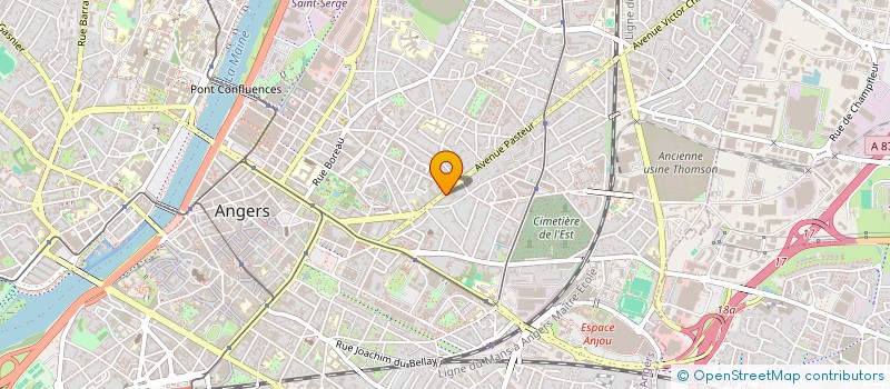 localisation de l'entreprise INFORMATIQUE PRO ANGERS à ANGERS