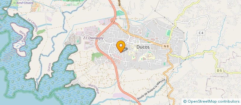 localisation de l'entreprise INFORMATIQUE PRO SERVICE à DUCOS