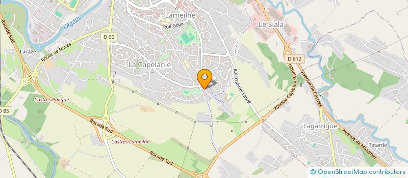 localisation de l'entreprise INFORMATIQUE PROFESSIONNELLE APPLIQUEE à CASTRES