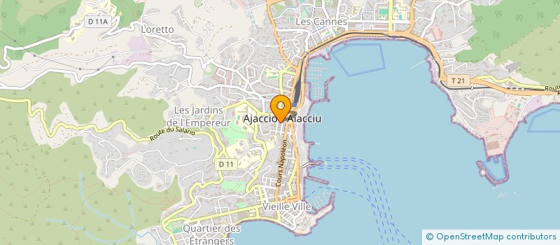 localisation de l'entreprise INFORMATIQUE PROFESSIONNELLE CORSE à AJACCIO