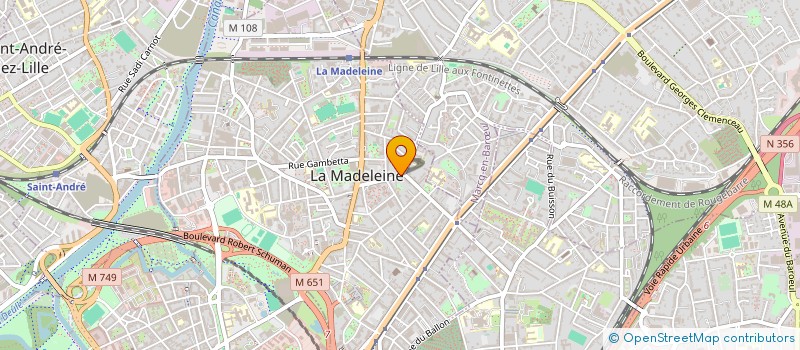 localisation de l'entreprise INFORMATIQUE RESEAU TELEPHONE à LA MADELEINE