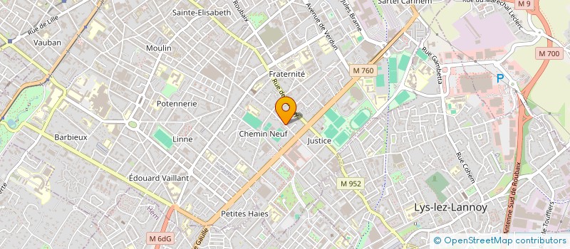 localisation de l'entreprise INFORMATIQUE ROUBAIX  ROUBAIX