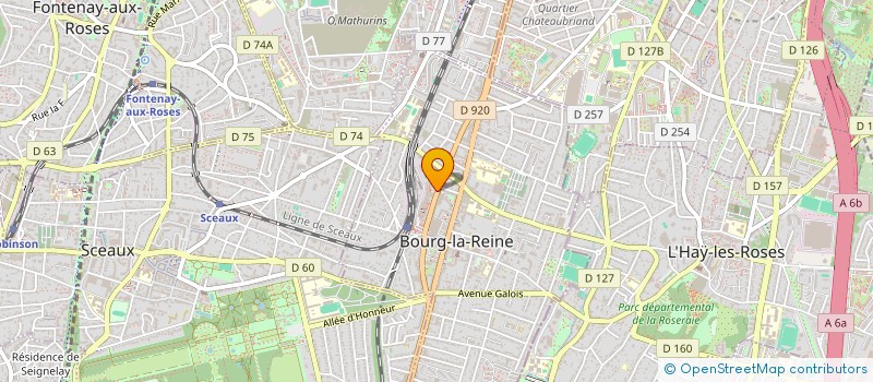 localisation de l'entreprise INFORMATIQUE SCIENTIFIQUE GRAPHIQUE à BOURG-LA-REINE