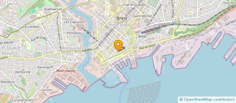 localisation de l'entreprise INFORMATIQUE SERVICE BRETAGNE à BREST