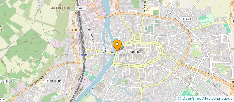 localisation de l'entreprise INFORMATIQUE SERVICE ORGANISATION à SENS