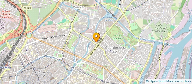localisation de l'entreprise INFORMATIQUE SERVICES à STRASBOURG