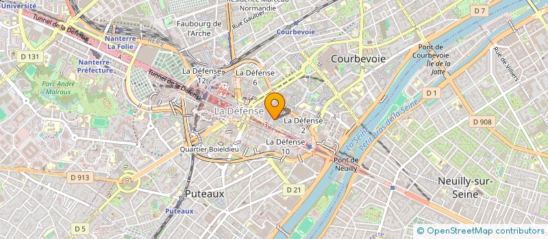 localisation de l'entreprise INFORMATIQUE SERVICES à COURBEVOIE