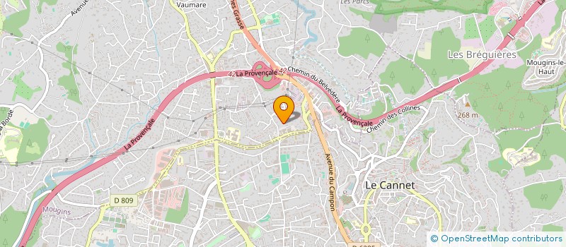 localisation de l'entreprise INFORMATIQUE SERVICES ASSISTANCE  MOUGINS