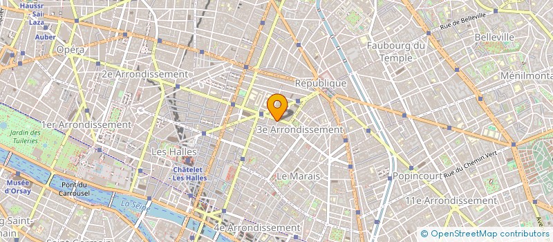 localisation de l'entreprise INFORMATIQUE SERVICES BANQUE FINANCE à PARIS