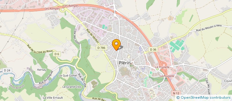 localisation de l'entreprise INFORMATIQUE SOFT SYSTEM à PLERIN