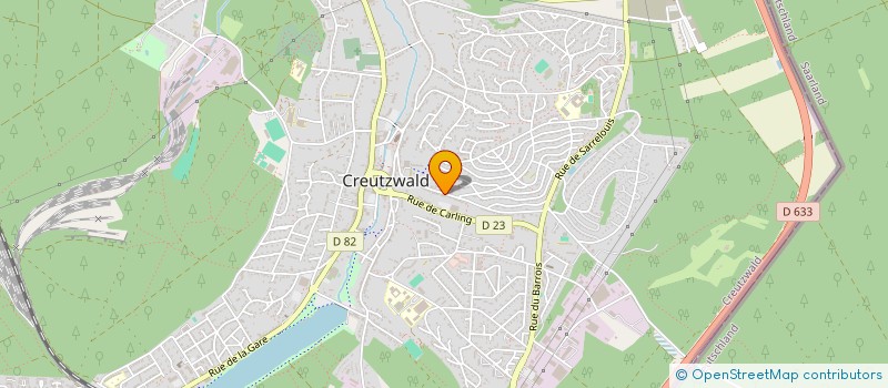 localisation de l'entreprise INFORMATIQUE SOURIS RAM  CREUTZWALD