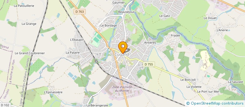 localisation de l'entreprise INFORMATIQUE SUD LOIRE à CUGAND