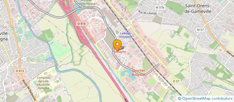 localisation de l'entreprise INFORMATIQUE SUD SERVICES  LABEGE