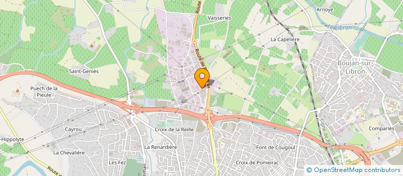 localisation de l'entreprise INFORMATIQUE SYSTEM  BEZIERS