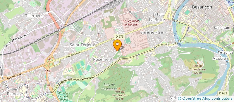 localisation de l'entreprise INFORMATIQUE SYSTEME ASSISTANCE  BESANCON