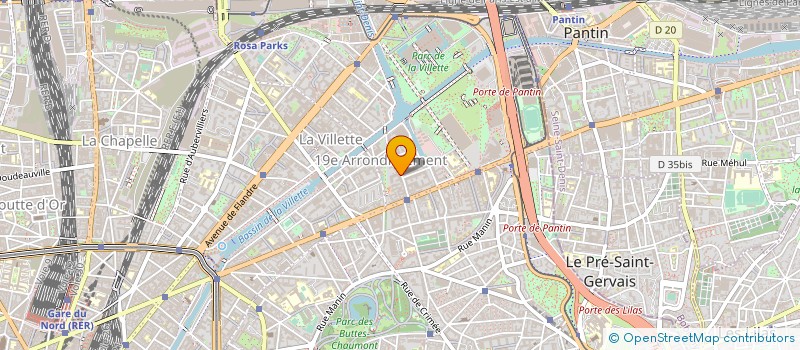 localisation de l'entreprise INFORMATIQUE TECHNIQUES ET METHODES à PARIS