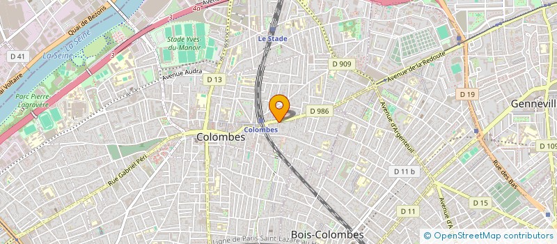 localisation de l'entreprise INFORMATIQUE. TELECOMS à COLOMBES