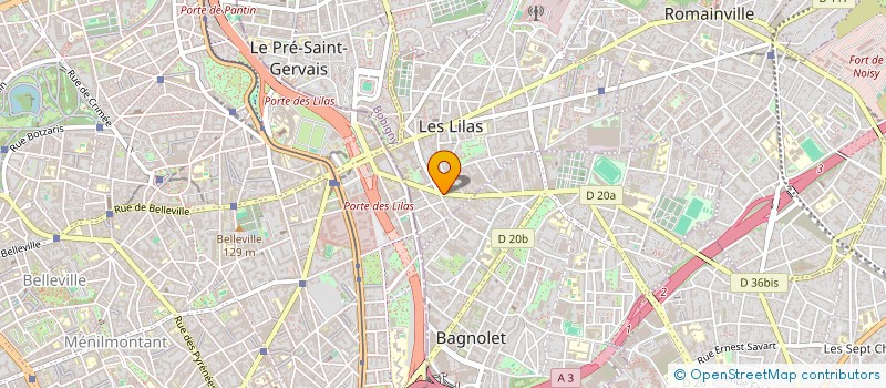 localisation de l'entreprise INFORMATIQUE VICTORY SYSTEMES à LES LILAS