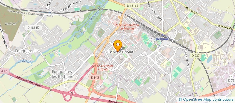 localisation de l'entreprise INFORMER COMMUNICATION à BETHUNE