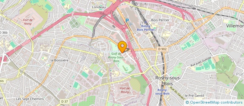 localisation de l'entreprise INFOROPE à ROSNY-SOUS-BOIS