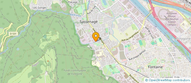 localisation de l'entreprise INFORSYS à SASSENAGE